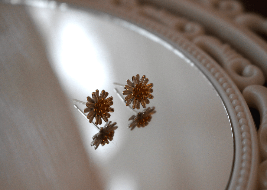 Dual Daisy - Silver Earrings - GYPSY