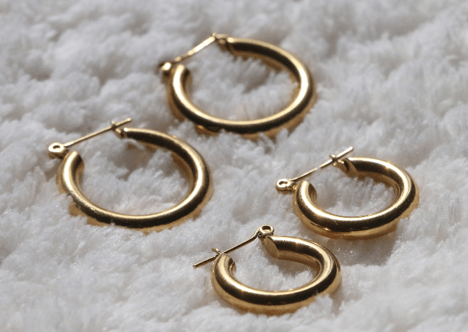 gold plated hoop earrings brisbane australia