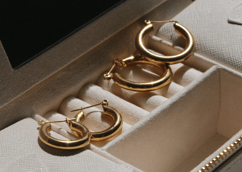 gold plated hoop earrings brisbane australia