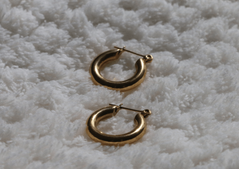 gold plated ear hoop earrings ear stack brisbane australia store jewellery